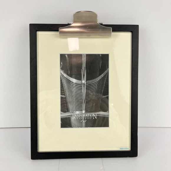 Restoration Hardware 4x6 Clip Board Picture Photo Frame - Picture 1 of 4